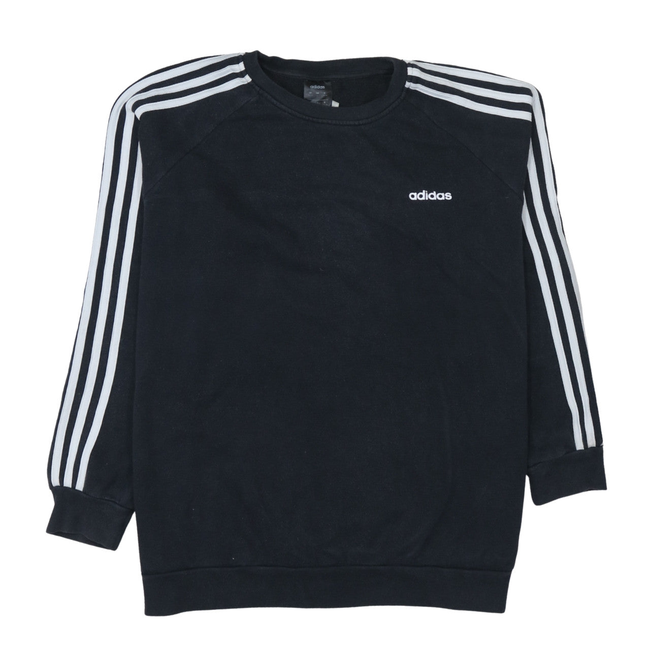 Womens UK Size L Adidas Black Pullover Sweatshirt