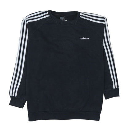 Womens UK Size L Adidas Black Pullover Sweatshirt