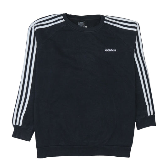 Womens UK Size L Adidas Black Pullover Sweatshirt