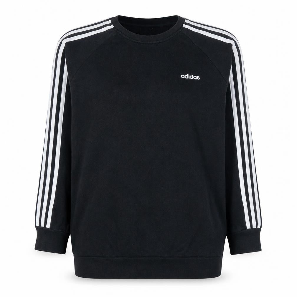 Womens UK Size L Adidas Black Pullover Sweatshirt