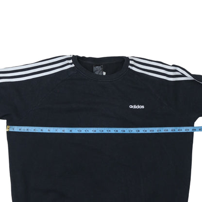 Womens UK Size L Adidas Black Pullover Sweatshirt