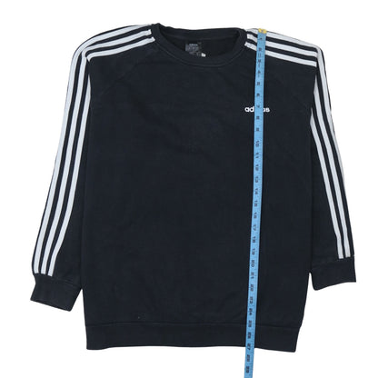 Womens UK Size L Adidas Black Pullover Sweatshirt