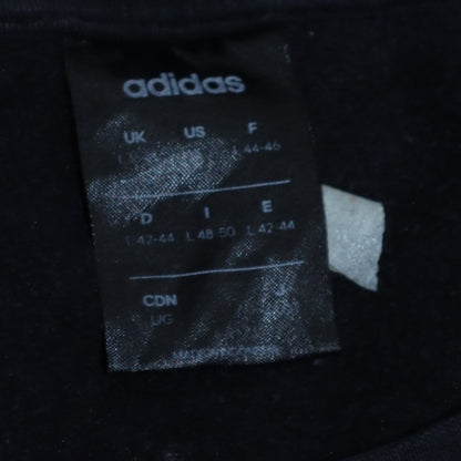 Womens UK Size L Adidas Black Pullover Sweatshirt