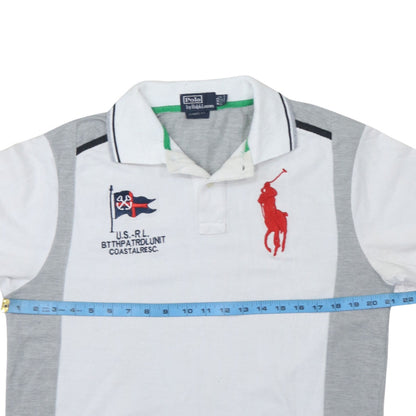 Ralph Lauren Mens White 2XL Classic Fit Polo Shirt