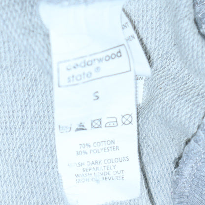 Mens UK Size S Cedarwood State Grey Pullover Sweatshirt