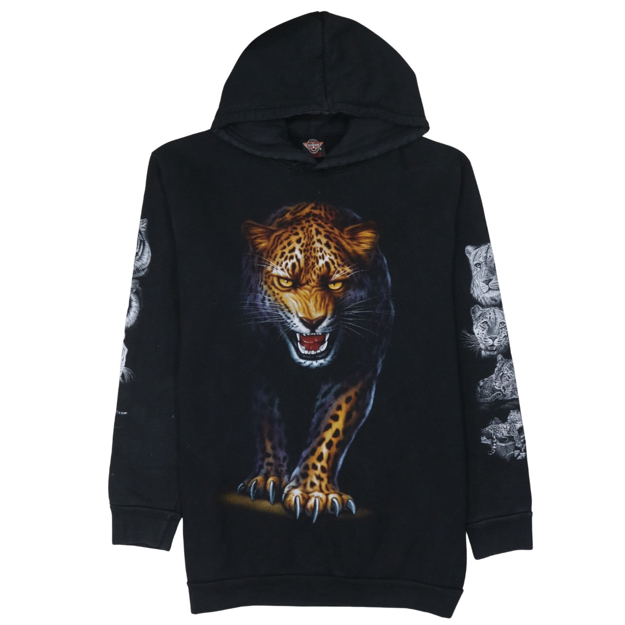 Mens UK Size XL Rock Eagle Black Pullover Hoodie