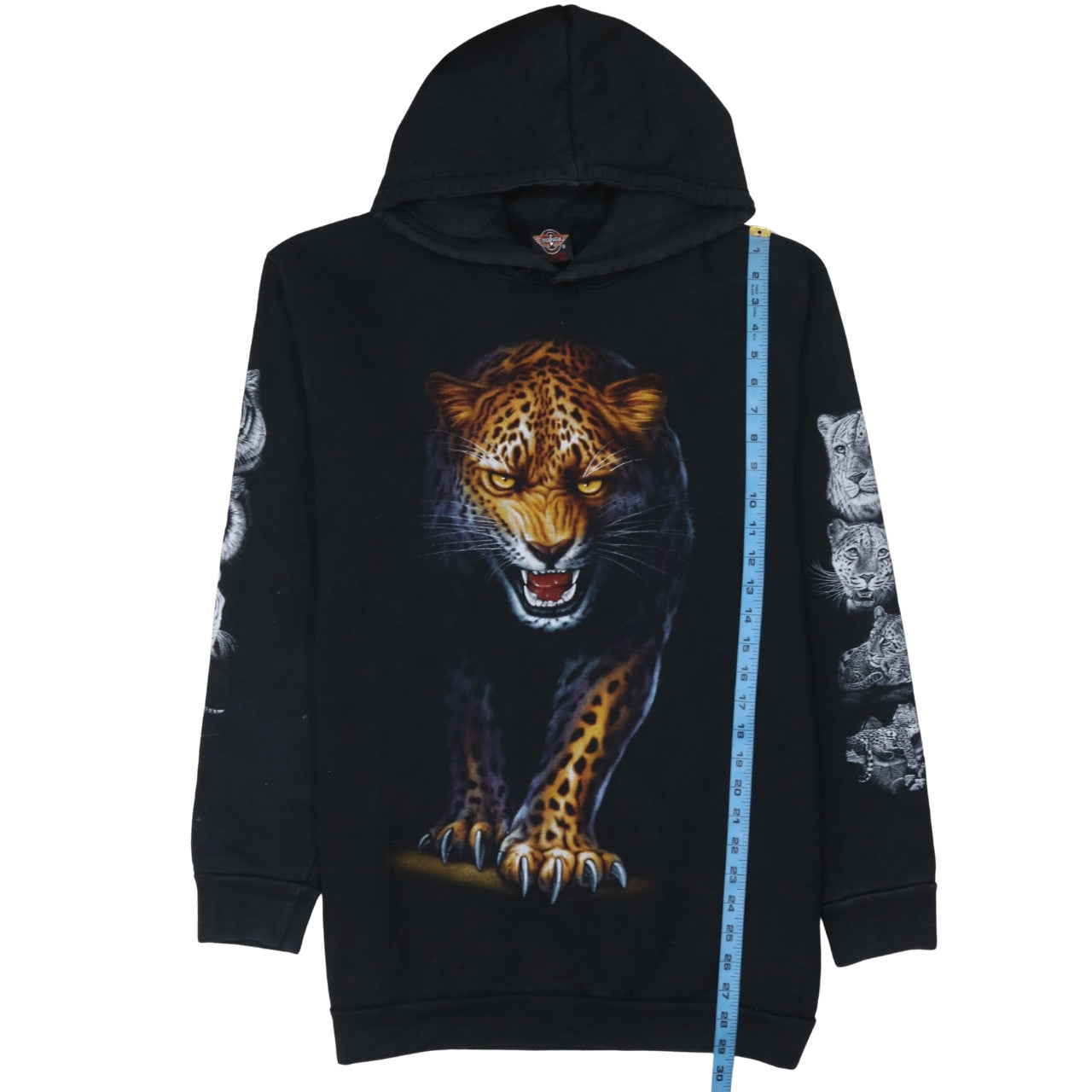 Mens UK Size XL Rock Eagle Black Pullover Hoodie