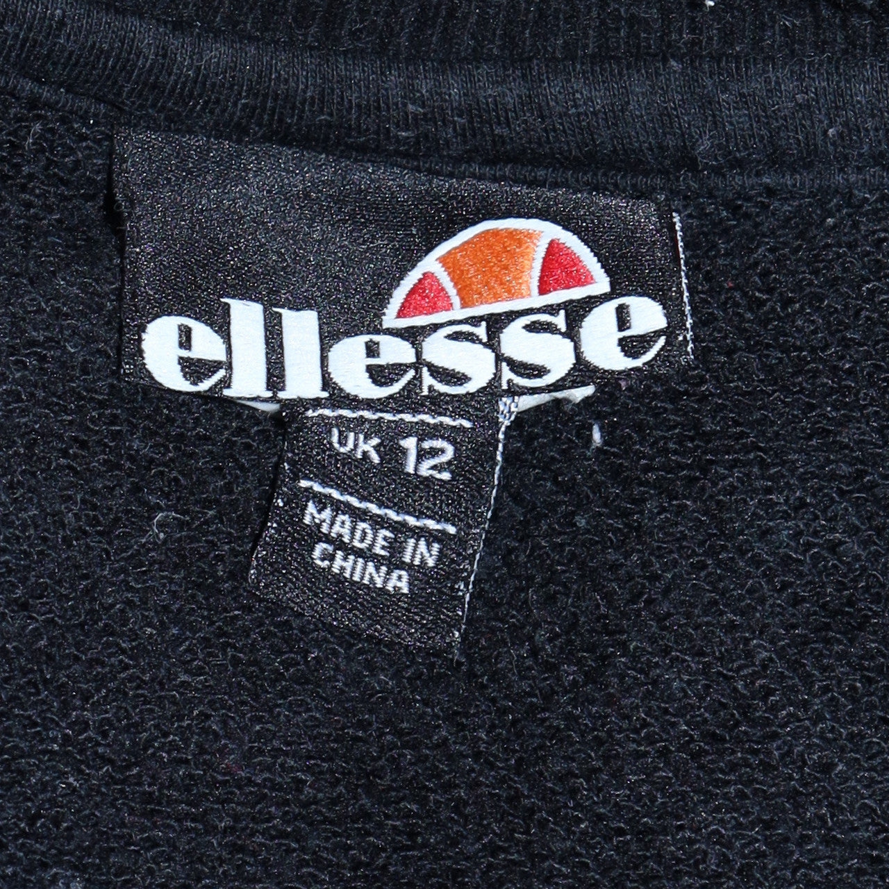 Womens UK Size 12 Ellesse Black Pullover Sweatshirt