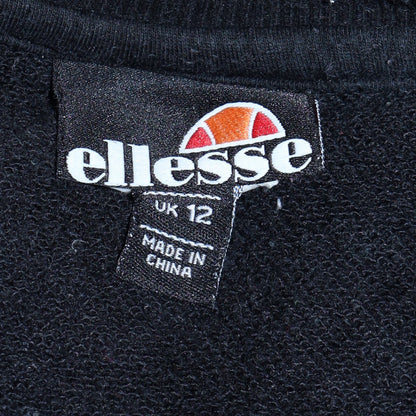 Womens UK Size 12 Ellesse Black Pullover Sweatshirt