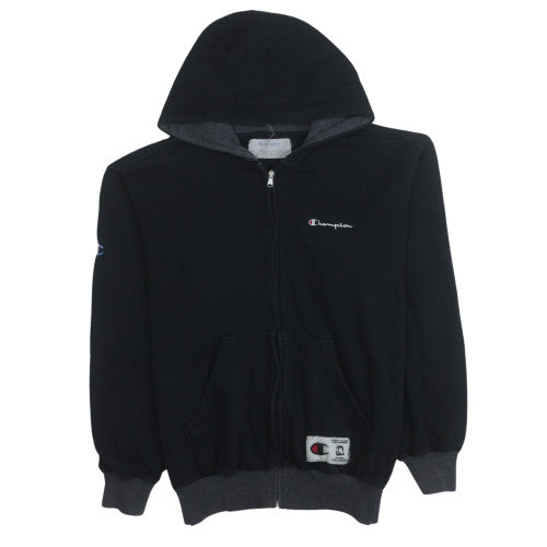Mens UK Size L Champion Black Full Zip Hoodie