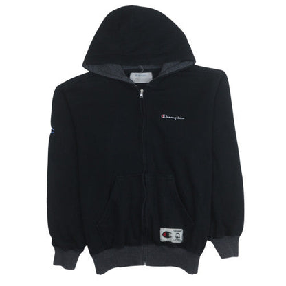Mens UK Size L Champion Black Full Zip Hoodie