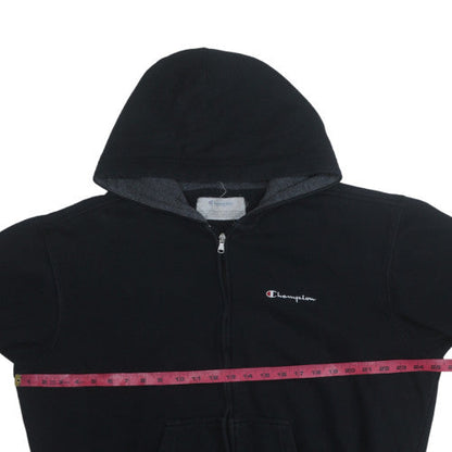 Mens UK Size L Champion Black Full Zip Hoodie