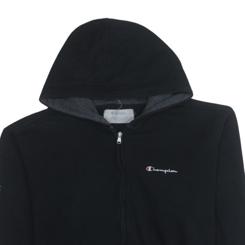 Mens UK Size L Champion Black Full Zip Hoodie