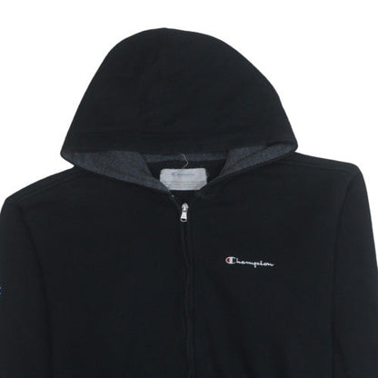 Mens UK Size L Champion Black Full Zip Hoodie