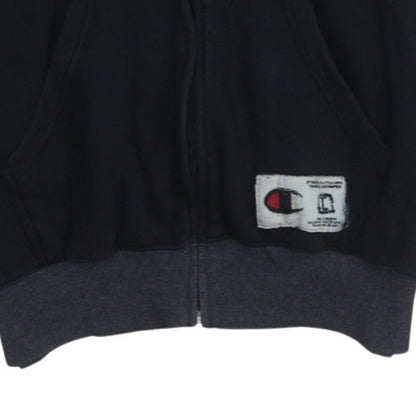 Mens UK Size L Champion Black Full Zip Hoodie
