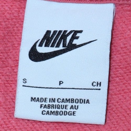 Womens UK Size S Nike Pink Pullover Hoodie