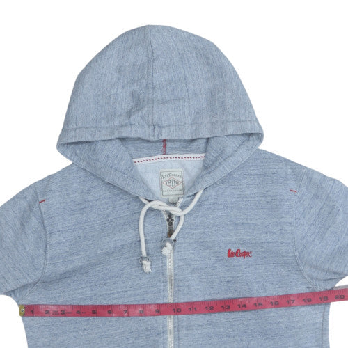 Mens UK Size M Lee Cooper Blue Full Zip Hoodie