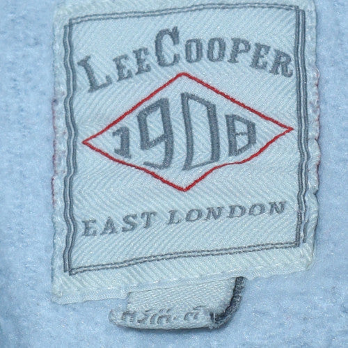 Mens UK Size M Lee Cooper Blue Full Zip Hoodie
