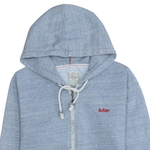 Mens UK Size M Lee Cooper Blue Full Zip Hoodie