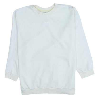 Womens UK Size XL Adidas White Pullover Sweatshirt