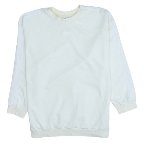 Womens UK Size XL Adidas White Pullover Sweatshirt
