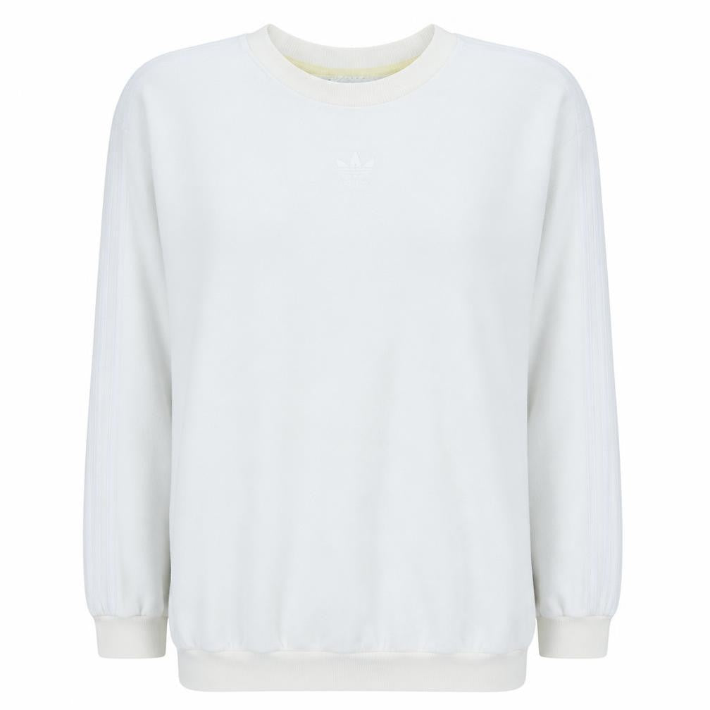 Womens UK Size XL Adidas White Pullover Sweatshirt