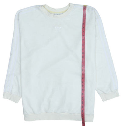 Womens UK Size XL Adidas White Pullover Sweatshirt