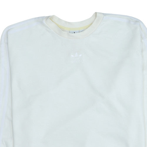 Womens UK Size XL Adidas White Pullover Sweatshirt