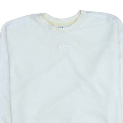 Womens UK Size XL Adidas White Pullover Sweatshirt