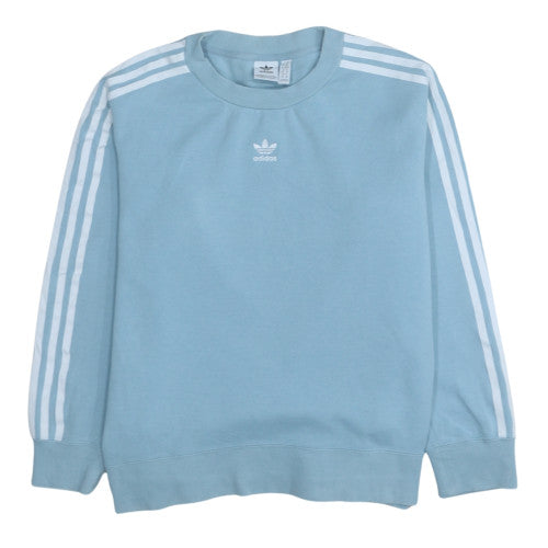 Womens UK Size 6 Adidas Blue Pullover Sweatshirt