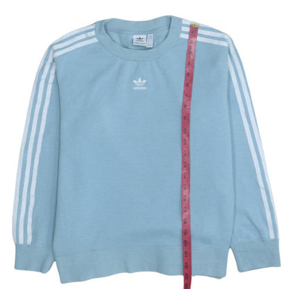 Womens UK Size 6 Adidas Blue Pullover Sweatshirt