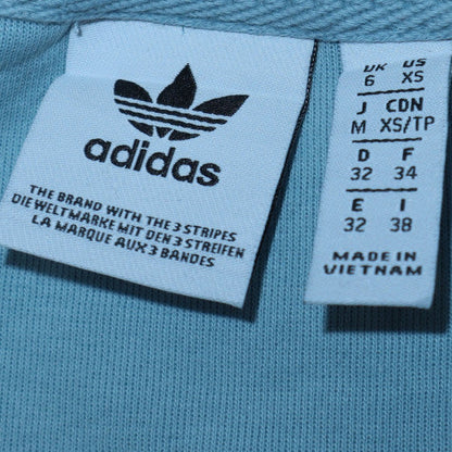 Womens UK Size 6 Adidas Blue Pullover Sweatshirt