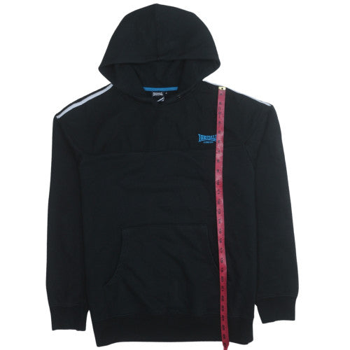 Mens UK Size L Lonsdale Black Pullover Hoodie