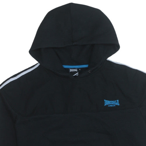 Mens UK Size L Lonsdale Black Pullover Hoodie