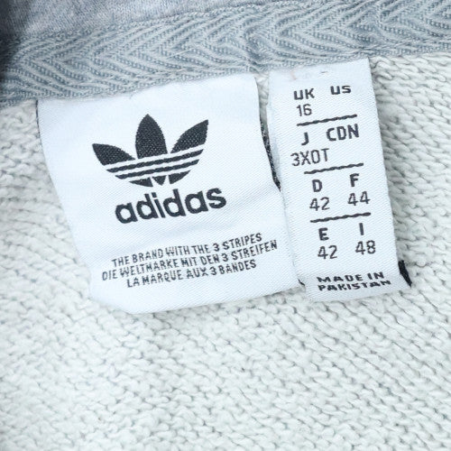 Womens UK Size 16 Adidas Grey Pullover Hoodie