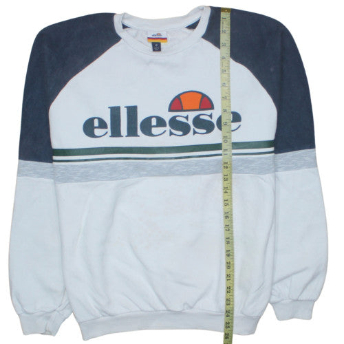 Womens UK Size 12 Ellesse White Pullover Sweatshirt