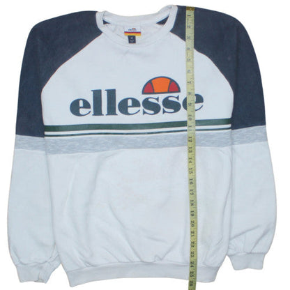 Womens UK Size 12 Ellesse White Pullover Sweatshirt
