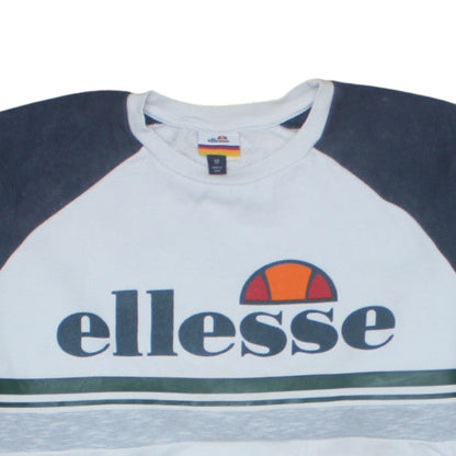 Womens UK Size 12 Ellesse White Pullover Sweatshirt