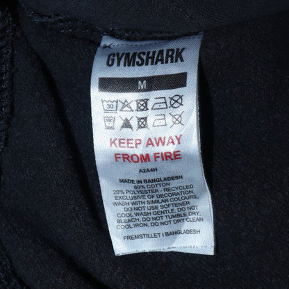 Gymshark Men's Black Fleece Sweatpants M Regular Fit Casual Trousers