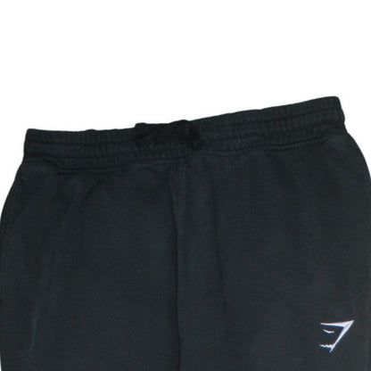 Gymshark Men's Black Fleece Sweatpants M Regular Fit Casual Trousers
