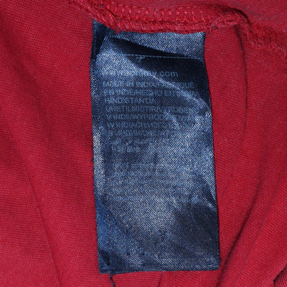 Tommy Hilfiger Men's Red Cotton Logo T-Shirt Size L