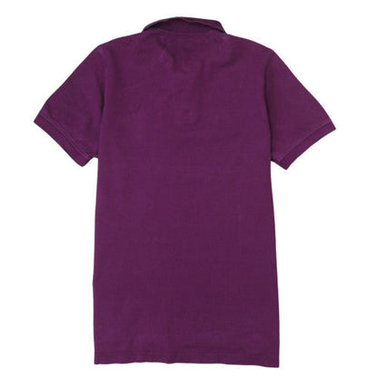 Tommy Hilfiger Men's Purple Slim Fit Cotton Polo Shirt L