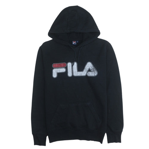 Mens UK Size S FILA Black Pullover Hoodie