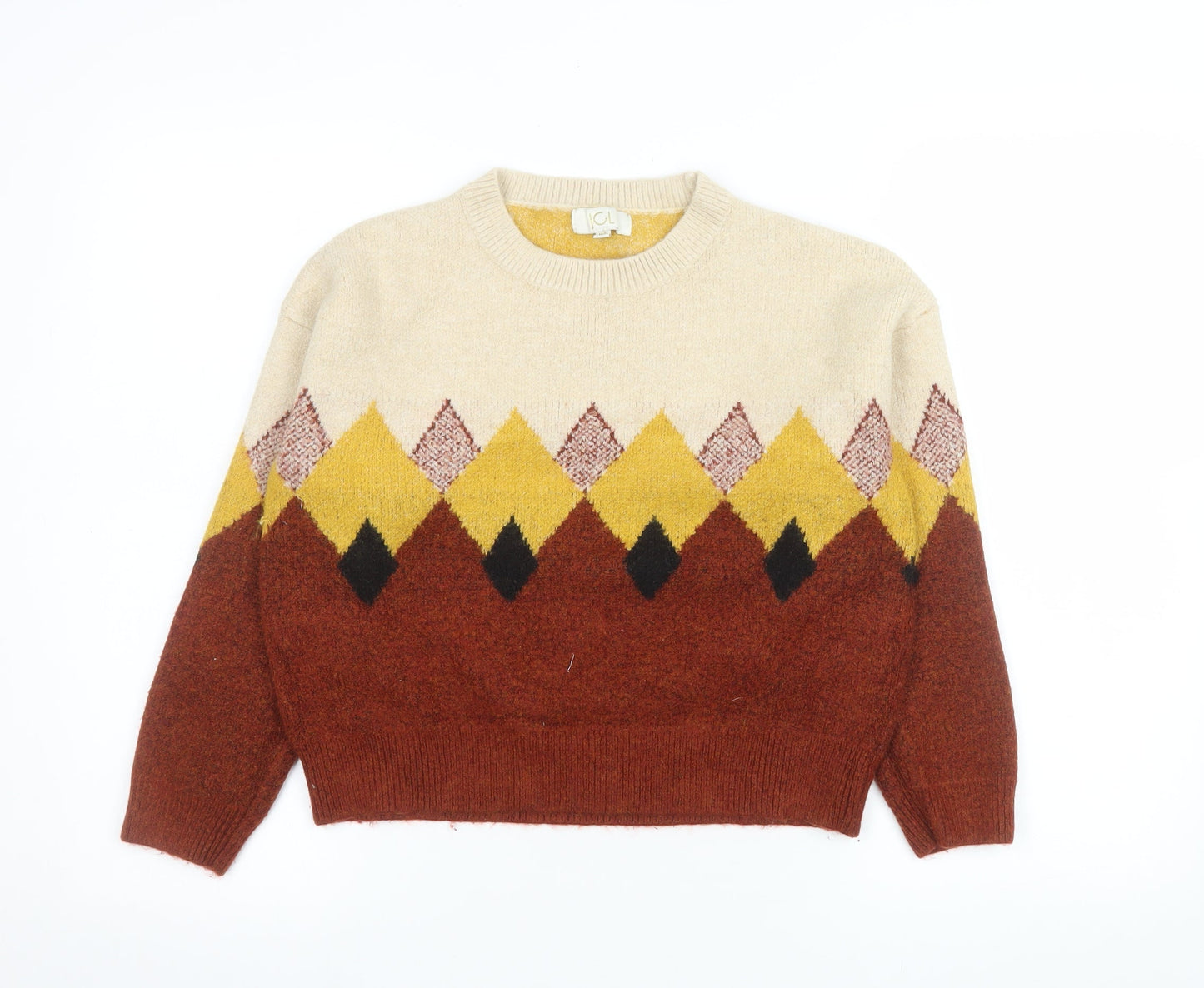 Womens UK Size M JCL Multicoloured Pullover Jumper