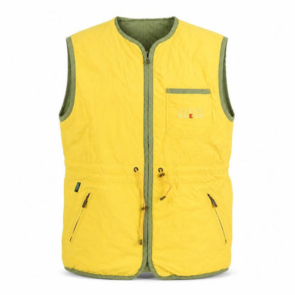 Red/Green Men's Yellow Polyamide Bodywarmer Waistcoat M