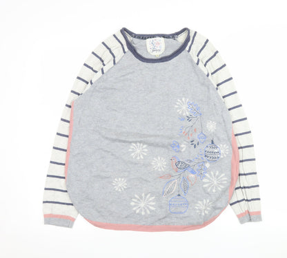 Womens UK Size 14 Mantaray Grey Pullover Jumper