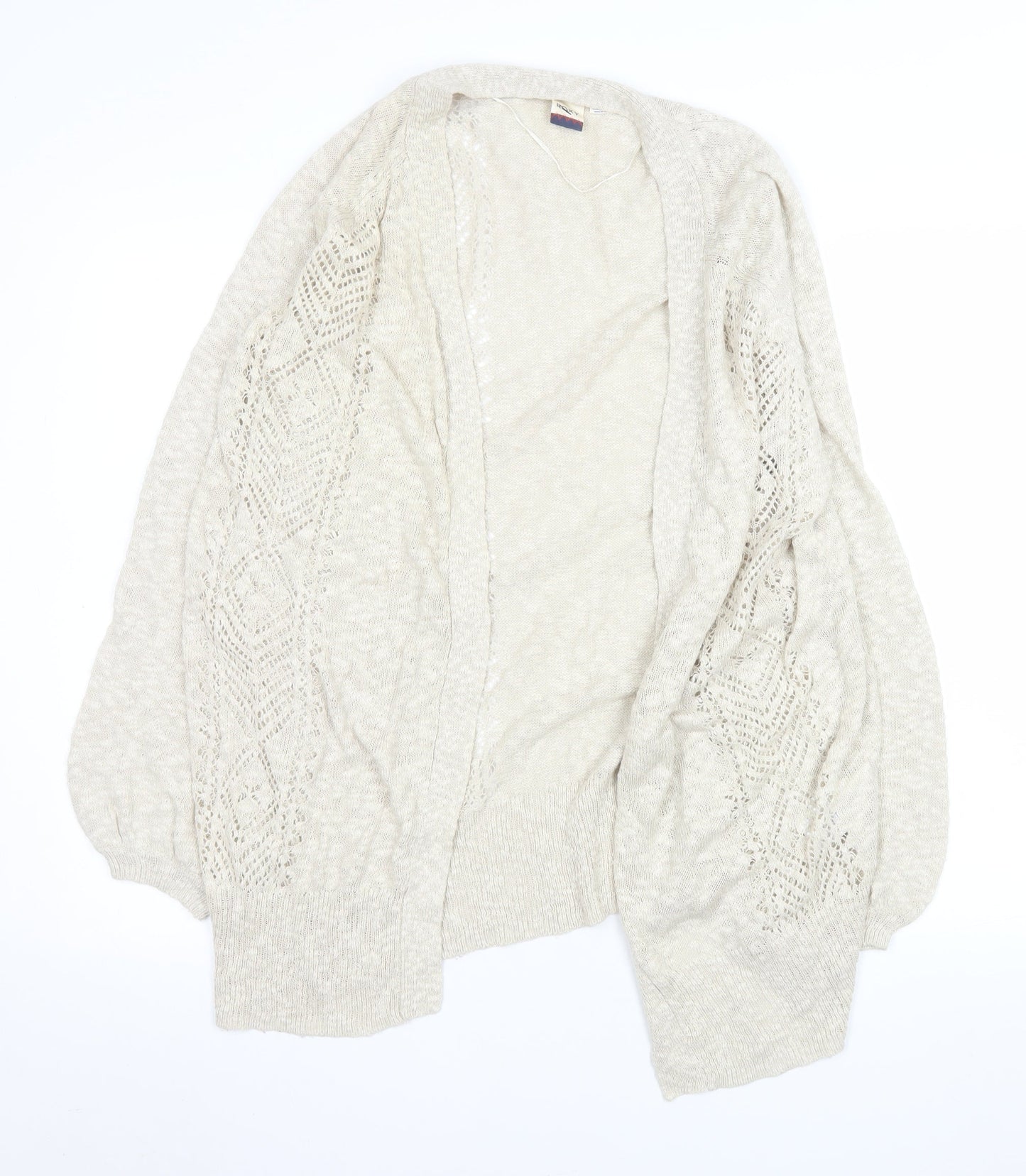 Womens UK Size XL ROXY Beige Cardigan Jumper