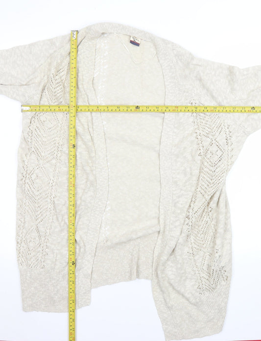 Womens UK Size XL ROXY Beige Cardigan Jumper