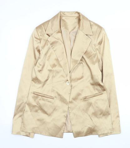 Womens UK Size 14 NL Collection Regular Beige Blazer