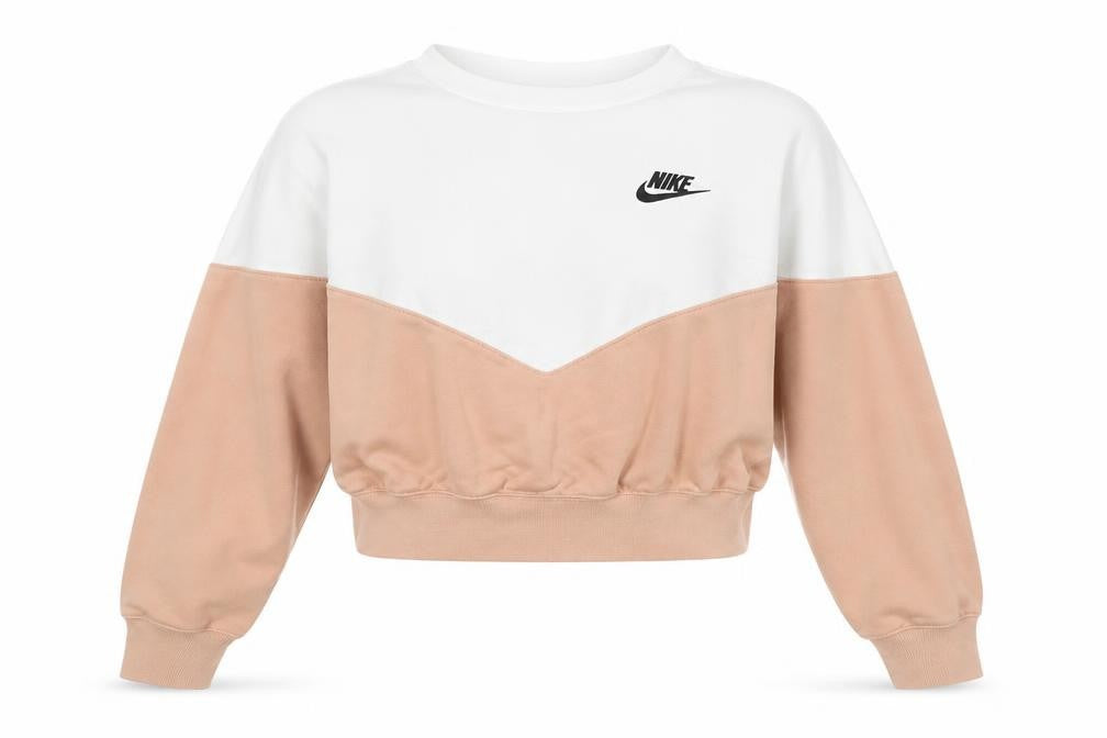 Womens UK Size L Nike Beige Pullover Sweatshirt